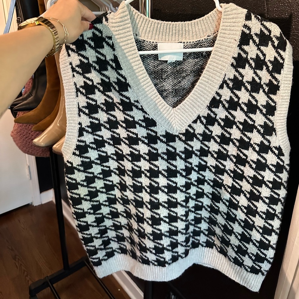 Herringbone Sweater Vest
